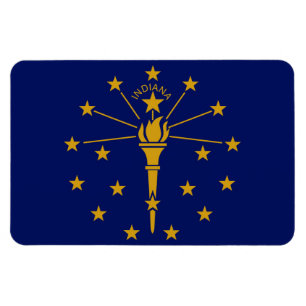 Staatsflagge Indiana Magnet