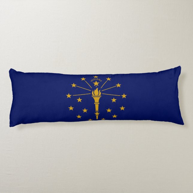 Staatsflagge Indiana Seitenschläferkissen (Rückseite)