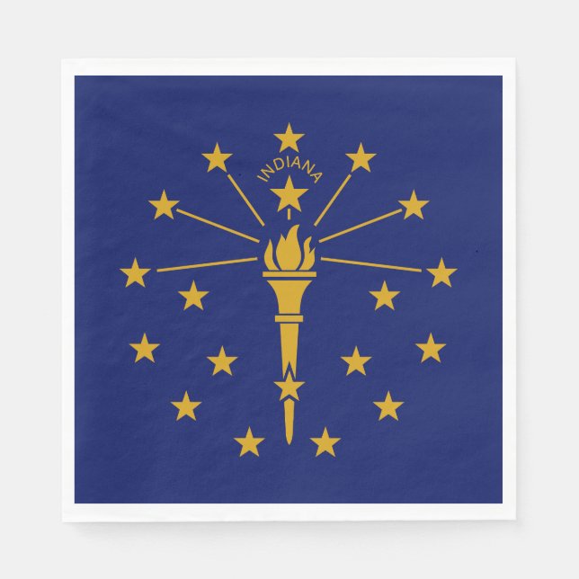 Staatsflagge Indiana Serviette (Vorderseite)