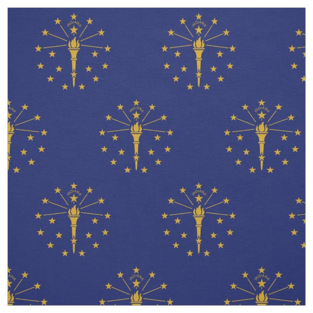 Staatsflagge Indiana Stoff (Muster)