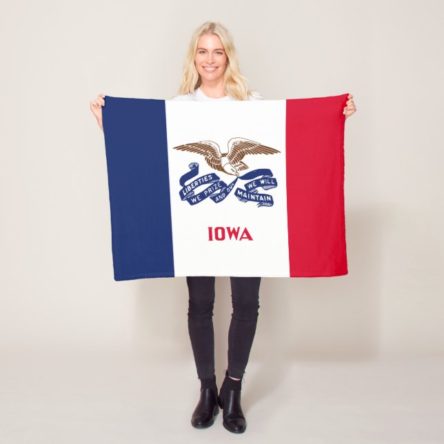 Staatsflagge Iowa Fleecedecke (Beispiel)
