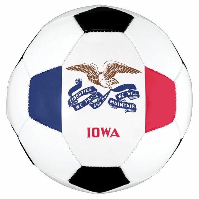 Staatsflagge Iowa Fußball (Vorderseite)