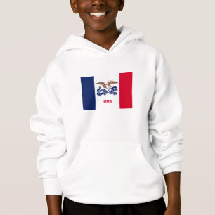 Staatsflagge Iowa Hoodie