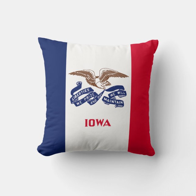 Staatsflagge Iowa Kissen (Vorderseite)