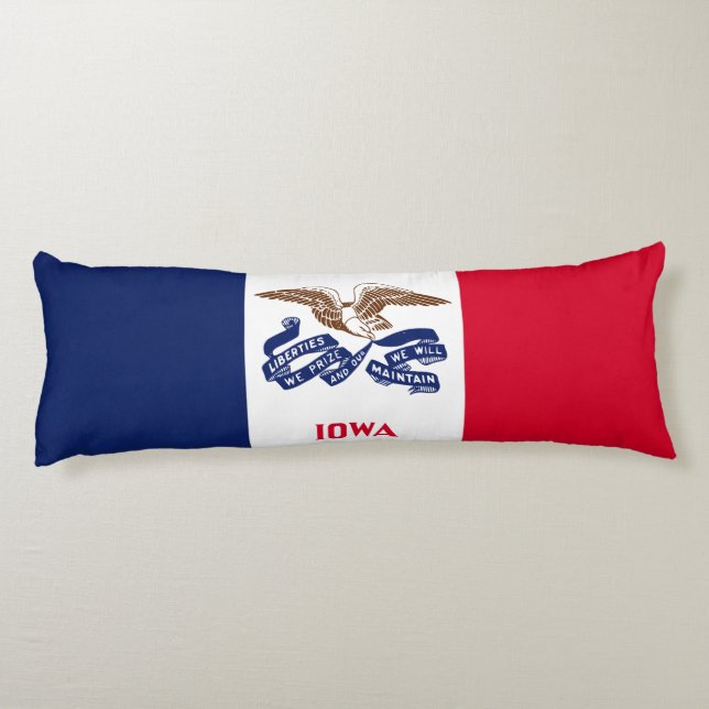 Staatsflagge Iowa Seitenschläferkissen (Rückseite)