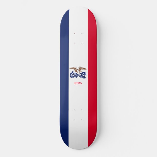 Staatsflagge Iowa Skateboard (Vorderseite)