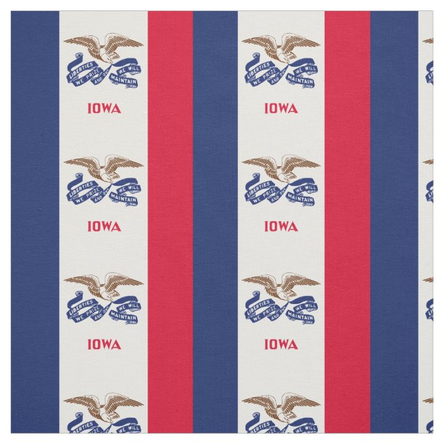 Staatsflagge Iowa Stoff (Muster)