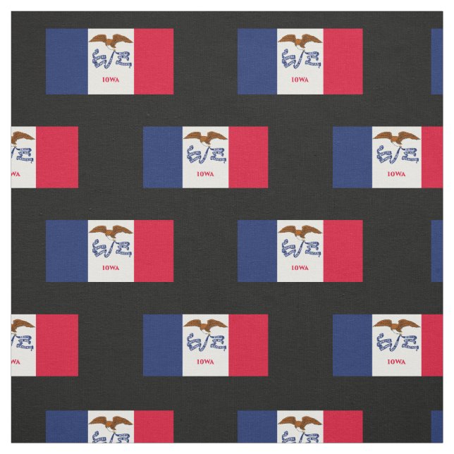 Staatsflagge Iowa Stoff (Muster)