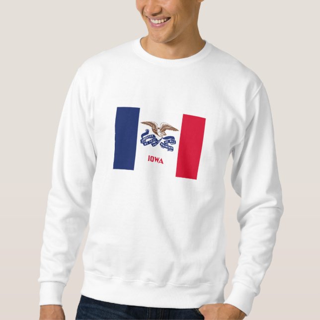 Staatsflagge Iowa Sweatshirt (Vorderseite)