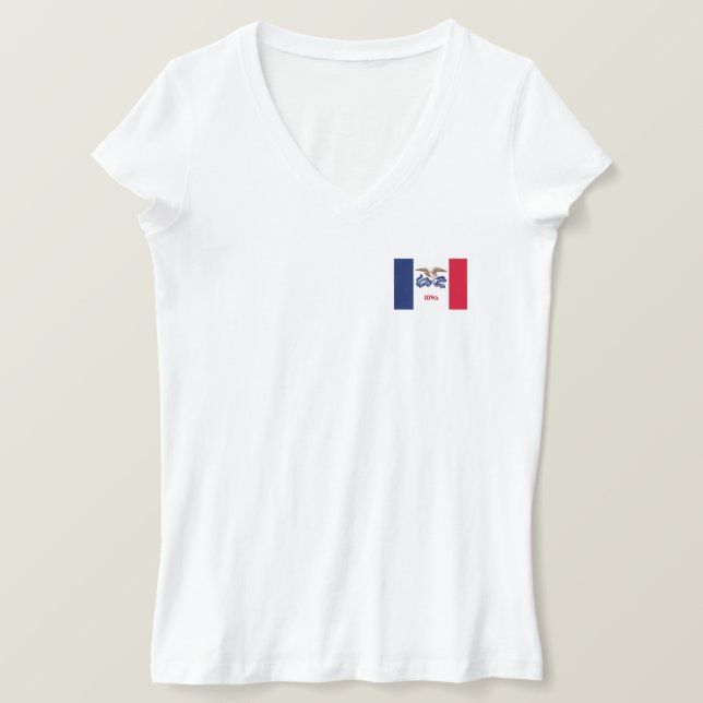 Staatsflagge Iowa T-Shirt (Design vorne)