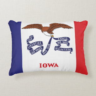 Staatsflagge Iowa, USA Dekokissen
