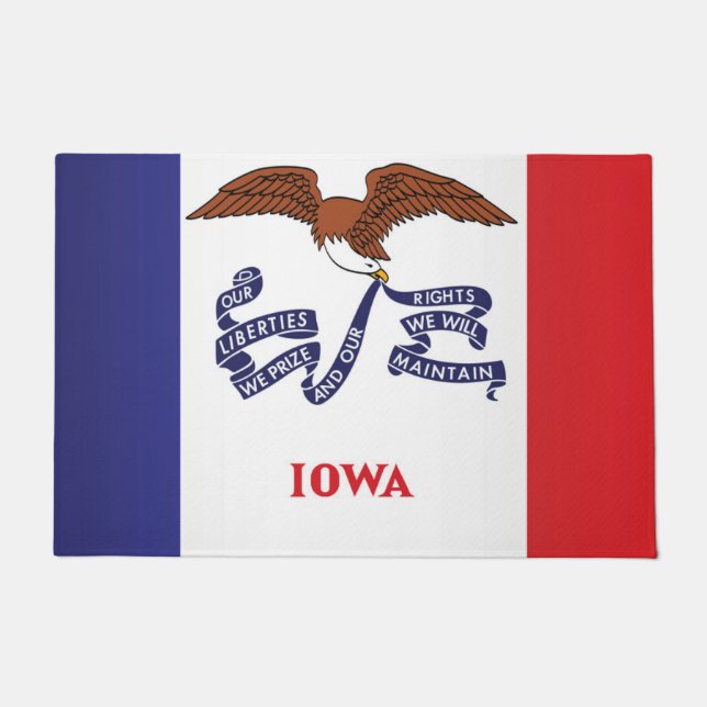 Staatsflagge Iowa, USA Fußmatte (Vorderseite)