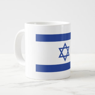Staatsflagge Israels, Davidstern Judentum jüdisch Jumbo-Tasse