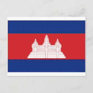 Staatsflagge Kambodschas Postkarte