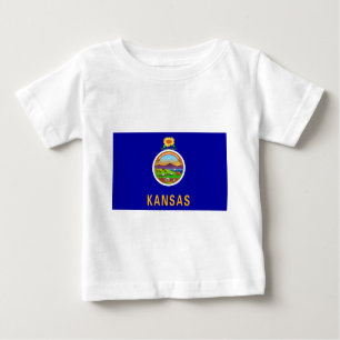 Staatsflagge Kansas Baby T-shirt