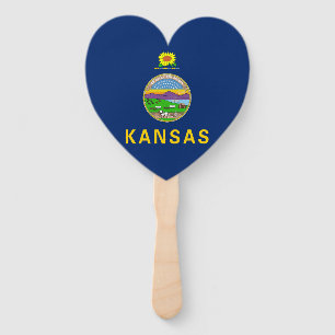 Staatsflagge Kansas Fächer