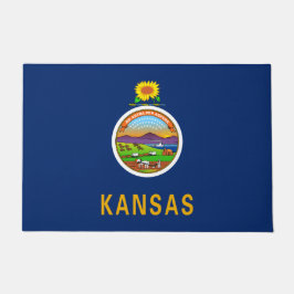 Staatsflagge Kansas Fußmatte