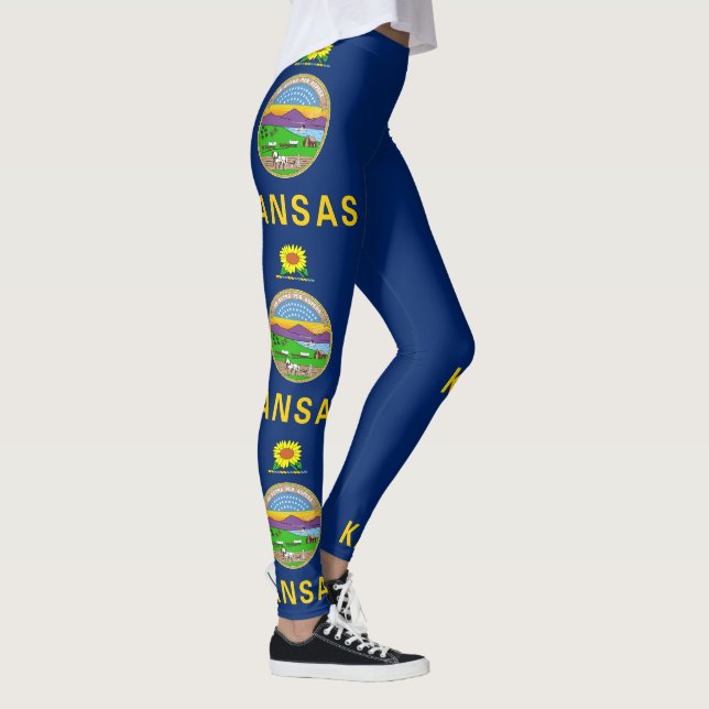 Staatsflagge Kansas Leggings (Rechts)