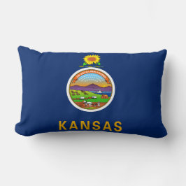 Staatsflagge Kansas Lendenkissen