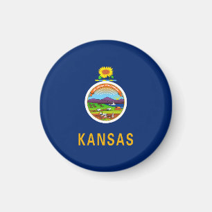 Staatsflagge Kansas Magnet