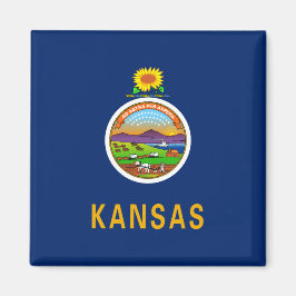 Staatsflagge Kansas Magnet