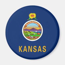 Staatsflagge Kansas Magnet