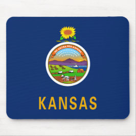 Staatsflagge Kansas Mousepad