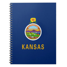Staatsflagge Kansas Notizblock