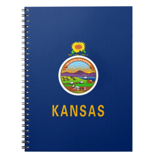 Staatsflagge Kansas Notizblock (Vorderseite)