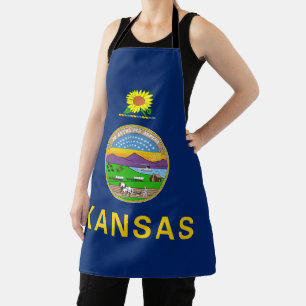 Staatsflagge Kansas Schürze
