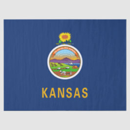 Staatsflagge Kansas Seidenpapier