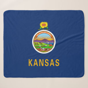 Staatsflagge Kansas Sherpadecke