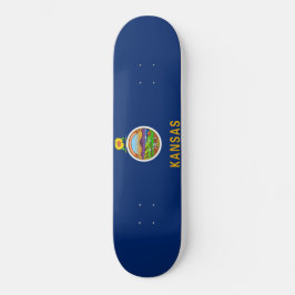 Staatsflagge Kansas Skateboard