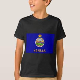 Staatsflagge Kansas T-Shirt