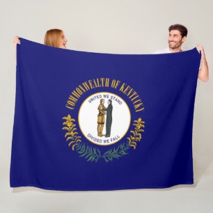 Staatsflagge Kentucky Fleecedecke