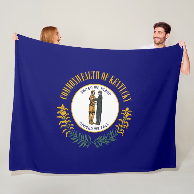 Staatsflagge Kentucky Fleecedecke (Beispiel)