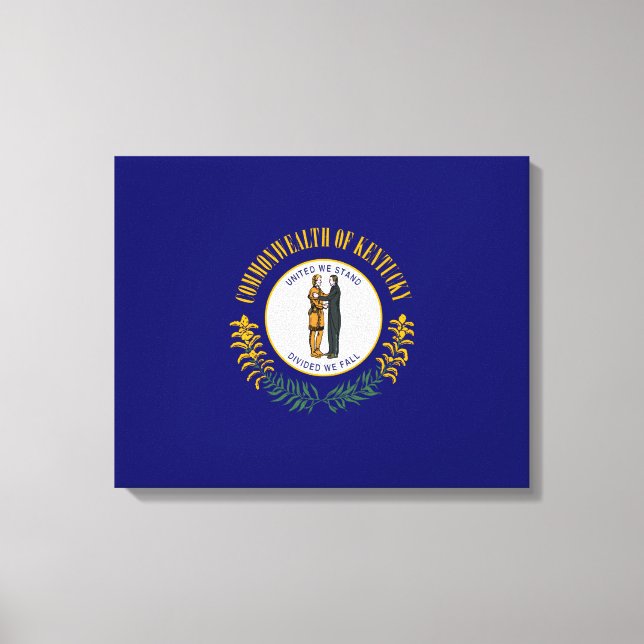 Staatsflagge Kentucky Leinwanddruck (Vorderseite)