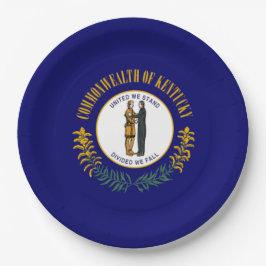 Staatsflagge Kentucky Pappteller