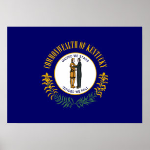 Staatsflagge Kentucky Poster