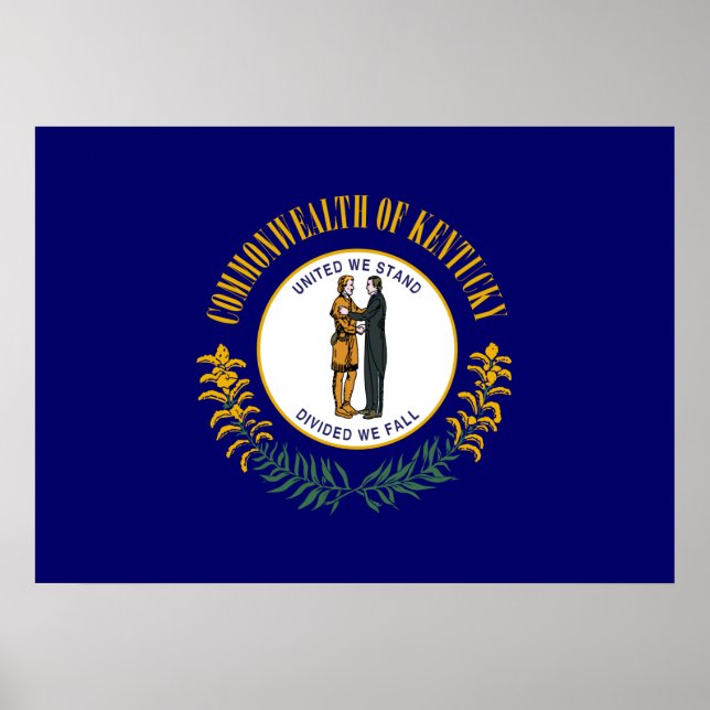 Staatsflagge Kentucky Poster (Vorne)