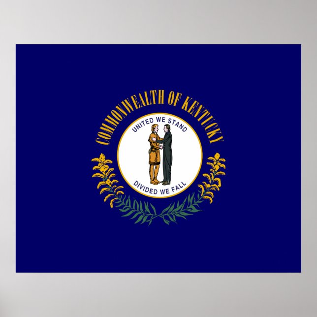Staatsflagge Kentucky Poster (Vorne)