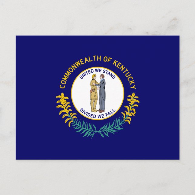 Staatsflagge Kentucky Postkarte (Vorderseite)