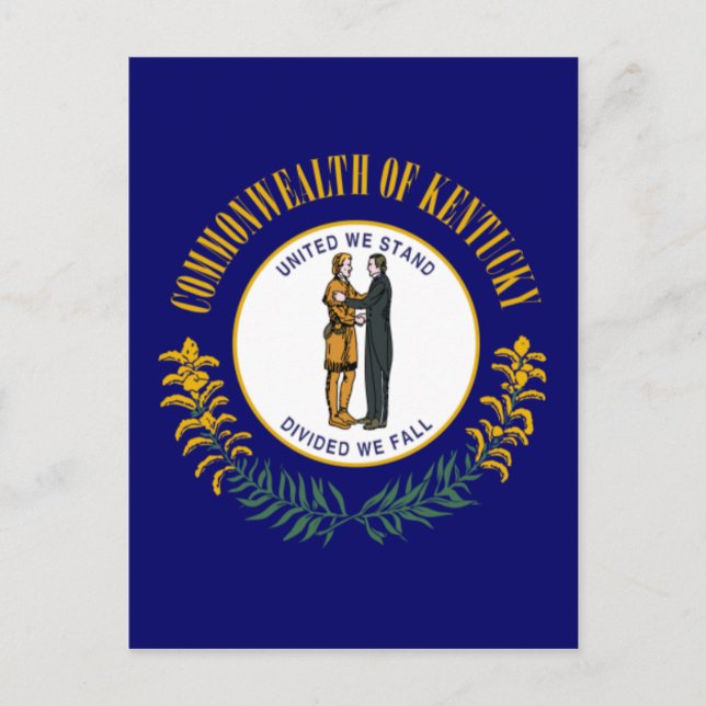 Staatsflagge Kentucky Postkarte (Vorderseite)
