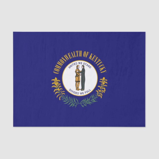 Staatsflagge Kentucky Seidenpapier (Vorderseite)