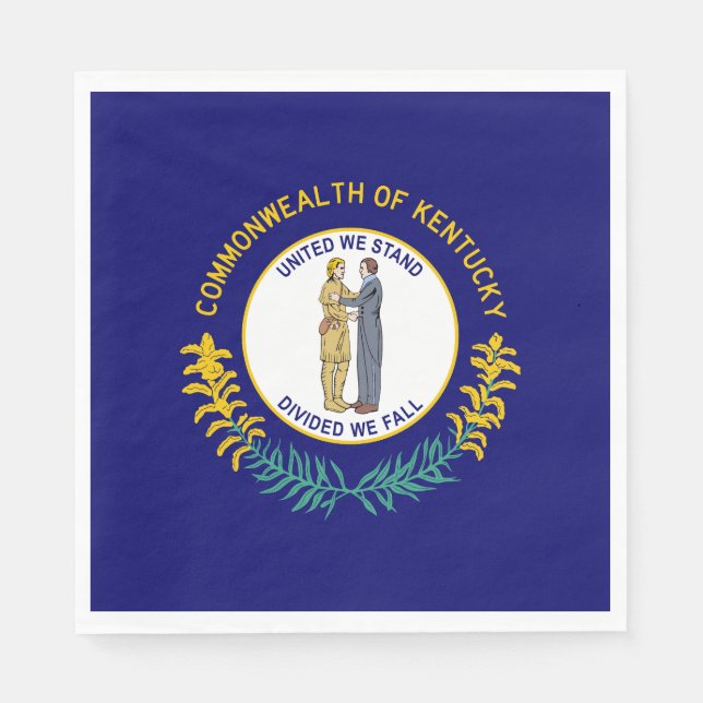 Staatsflagge Kentucky Serviette (Vorderseite)