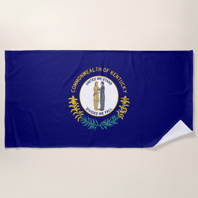 Staatsflagge Kentucky Strandtuch (Vorderseite)
