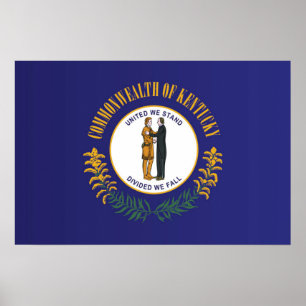 Staatsflagge Kentucky, USA Poster