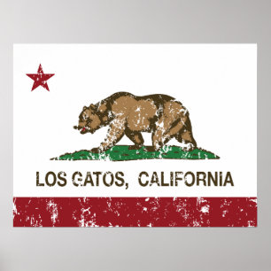 Staatsflagge Los Gatos Poster