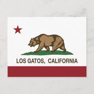 Staatsflagge Los Gatos Postkarte