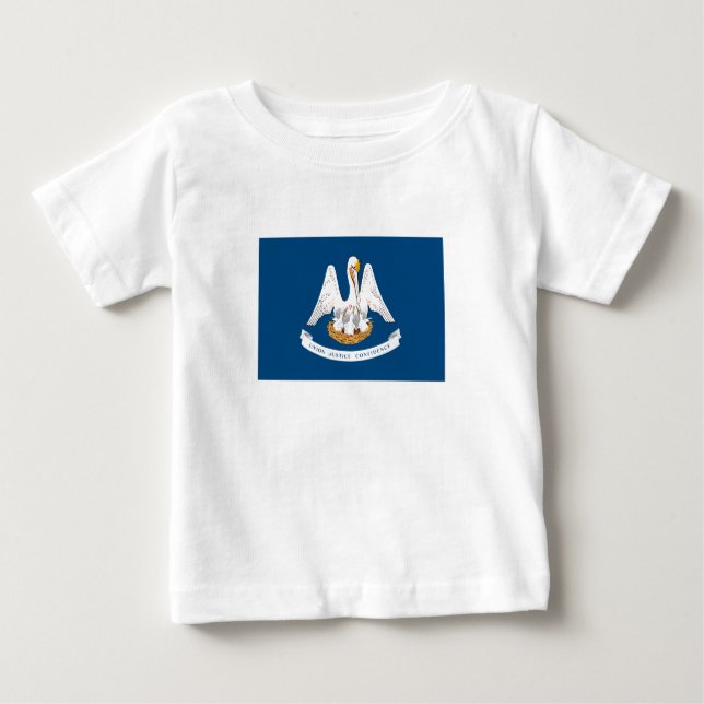 Staatsflagge Louisiana Baby T-shirt (Vorderseite)